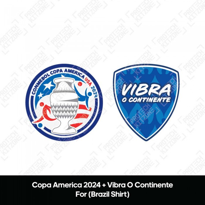 Official Copa America 2024 + Vibra O Continente Badges  (Portuguese)