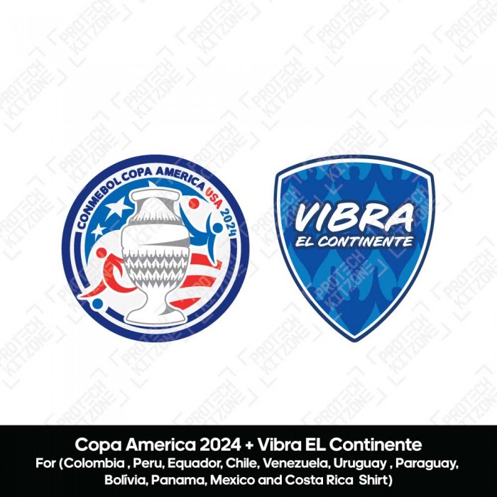 Official Copa America 2024 + Vibra EL Continente Badges  (Spanish)
