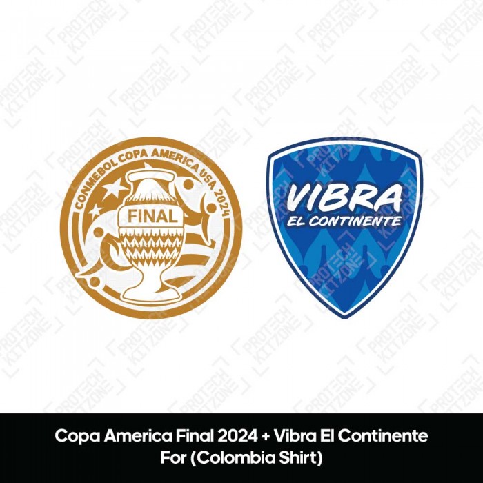 Official Copa America Final 2024 + Vibra EL Continente Badges  (Spanish)