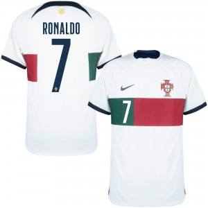 [Player Edition] Portugal 2022 Dri-Fit Adv. Away Shirt With Ronaldo 7 - Size M 