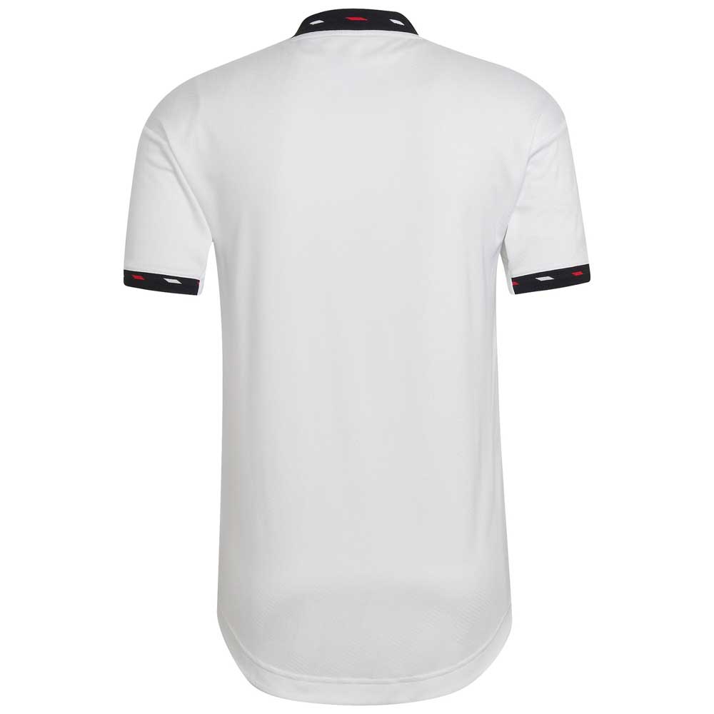 adidas Manchester United Cristiano Ronaldo Authentic Away Jersey w/ EPL +  No Room For Racism Patches 22/23 (White/Black)