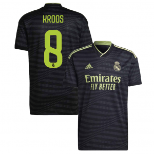 Real Madrid 2022/23 Third Shirt With Kroos 8 - Size S