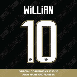 2017/18 Paris Saint-Germain Neymar Jr #10 Away Official Nameset