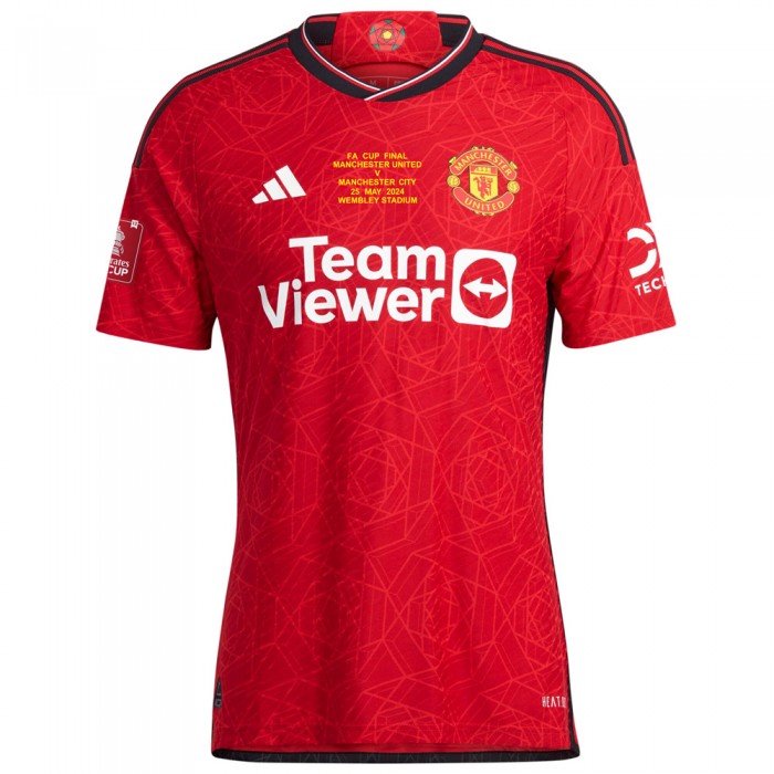 [Player Edition] Manchester United 2023/24 Heat Rdy. Home Shirt - FA Cup Final Edition (Embroidered Match Details) 