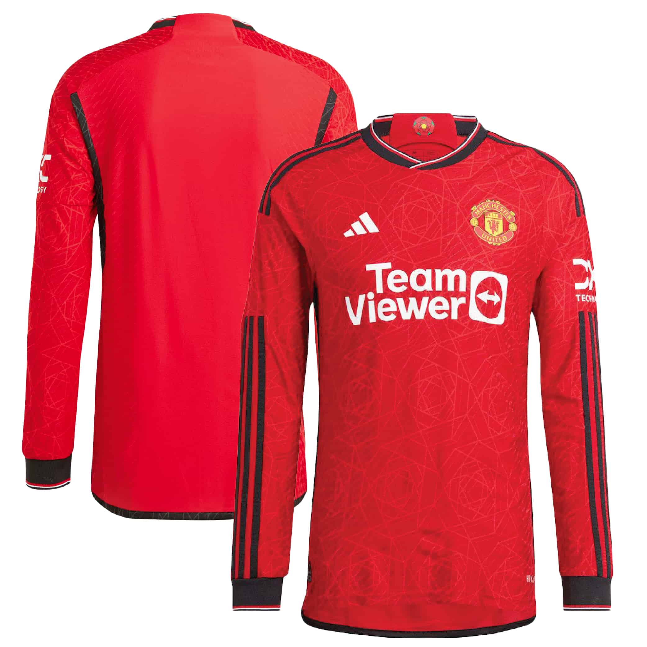 Adidas Manchester United Cup Home Authentic Shirt 2022-23 - Long Sleeve with Ronaldo 7 Printing