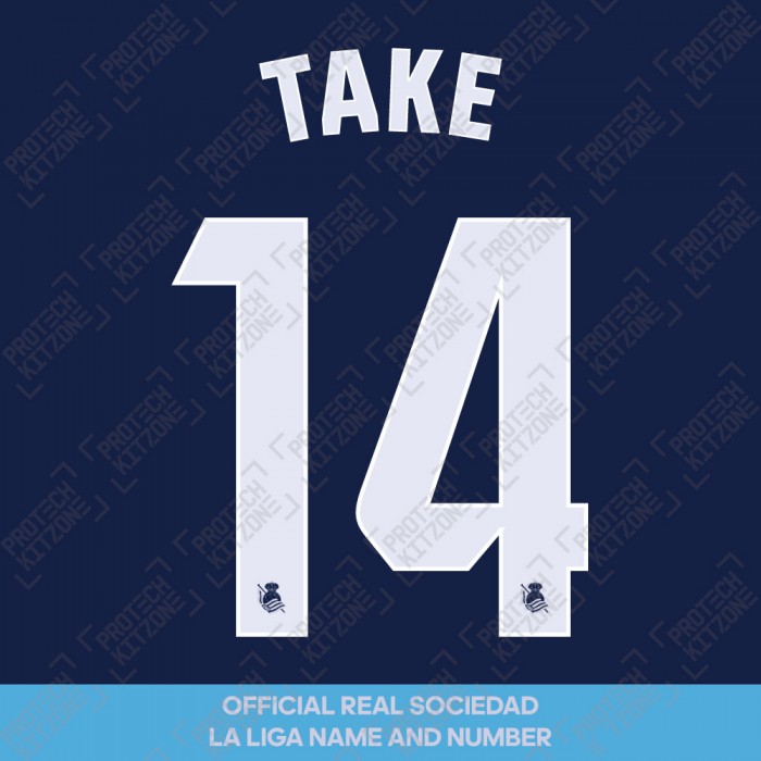 Take 14 (Official Real Sociedad 2023/24 Away Name and Numbering)