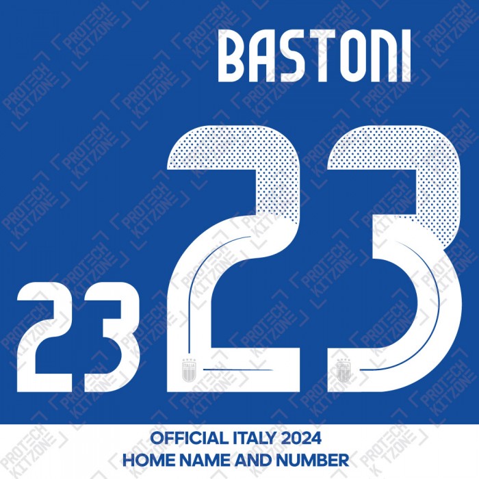 Bastoni 23 - Official Italy 2024 Home Name and Numbering 