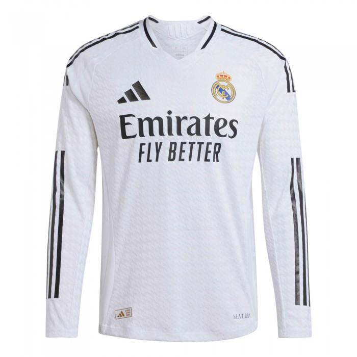 [Long Sleeve - Player Edition] Real Madrid 2024/25 Heat Rdy. Home Shirt - UCL full set ver.