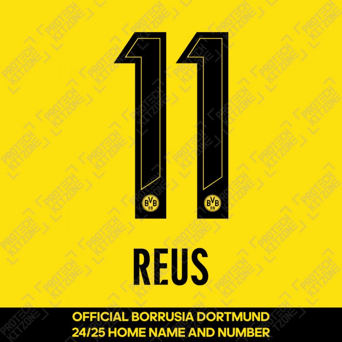 Reus 11 (Official Borussia Dortmund 2024/25 Home Name and Numbering)