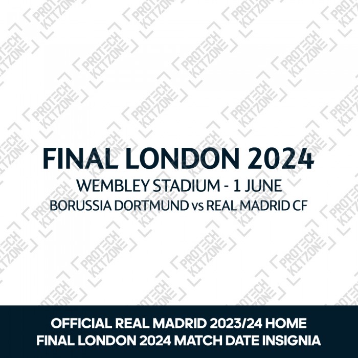 Official Final London 2024 Match Day Details Printing For Real Madrid CF 