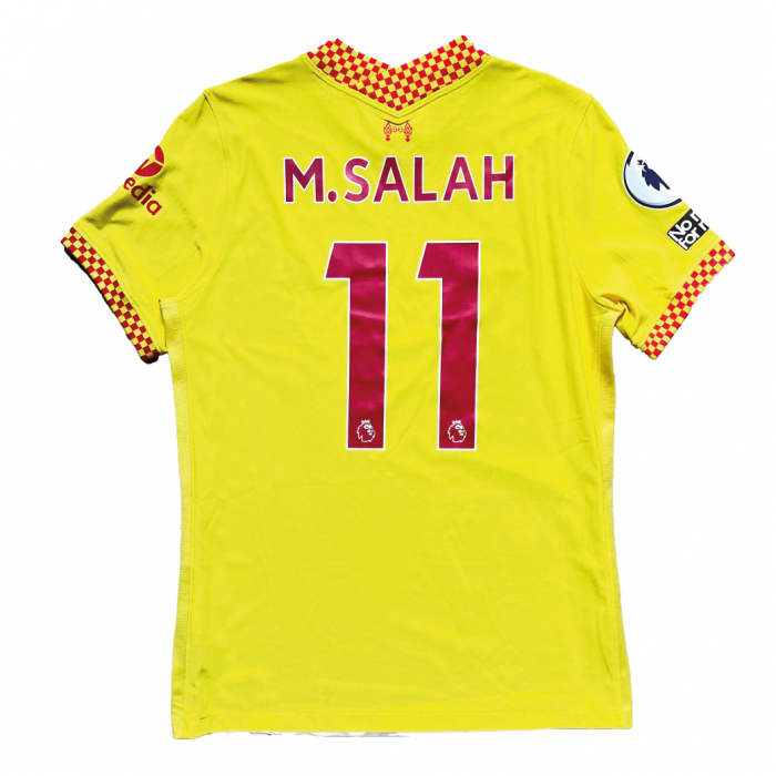 [Excellent 9/10] [Player Edition] Liverpool 2021/22 Third Shirt With M.Salah #11 (PL Full Set Version) - Size M 