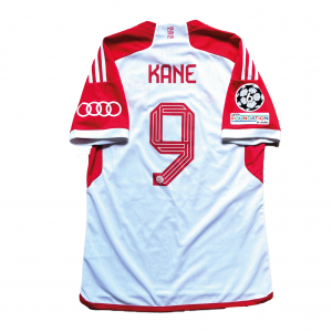 [Excellent 9/10] Bayern Munich 2023/24 Home Shirt With Kane #9 (UEFA CL Full Set Version) - Size Asia L