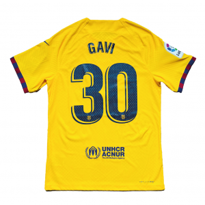 [Player Edition] FC Barcelona 2022/23 Fourth Shirt With Gavi #30 - Size M 