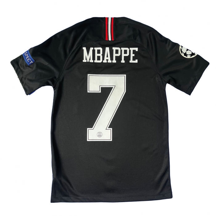 [Excellent 8/10] PSG x Jordan 2018/19 UEFA CL Home Shirt With Mbappe #7 - Size S